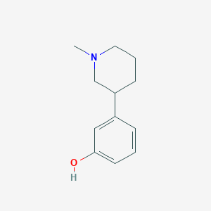 molecular formula C12H17NO B12121992 3-(1-Methylpiperidin-3-YL)phenol 