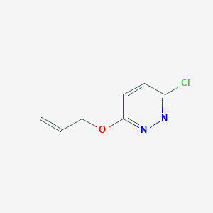 molecular formula C7H7ClN2O B12122008 Pyridazine, 3-chloro-6-(2-propen-1-yloxy)- 