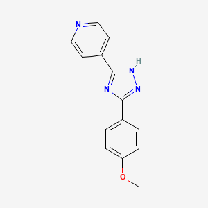 4-[3-(4-methoxyphenyl)-1H-1,2,4-triazol-5-yl]pyridine