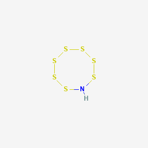 molecular formula HNS7 B12122035 Heptathiazocane CAS No. 293-42-5