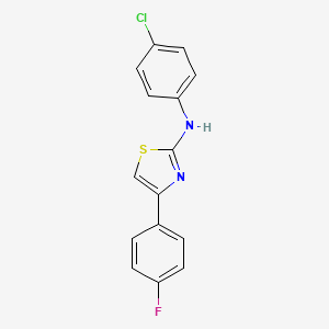 N-(4-chlorophenyl)-4-(4-fluorophenyl)-1,3-thiazol-2-amine