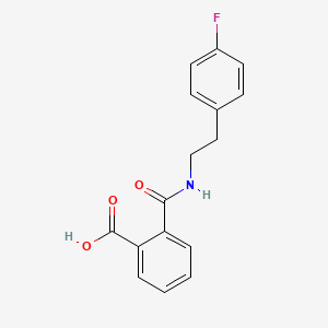 Benzoic acid, 2-[[[2-(4-fluorophenyl)ethyl]amino]carbonyl]-