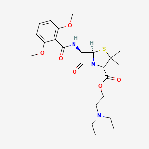 molecular formula C23H33N3O6S B1212209 他美西林 CAS No. 56211-43-9