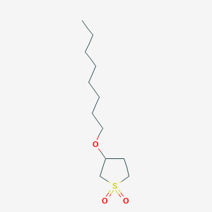 molecular formula C12H24O3S B12122130 Thiophene, tetrahydro-3-(octyloxy)-, 1,1-dioxide CAS No. 27888-90-0