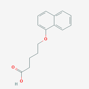 molecular formula C15H16O3 B12122236 5-(1-Naphthyloxy)pentanoic acid CAS No. 101705-35-5