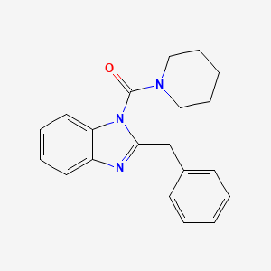 molecular formula C20H21N3O B12122248 (2-Benzyl-benzoimidazol-1-yl)-piperidin-1-yl-methanone 