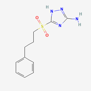 3-[(3-phenylpropyl)sulfonyl]-1H-1,2,4-triazol-5-amine