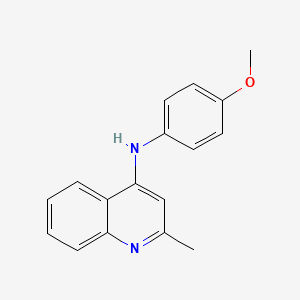 molecular formula C17H16N2O B12122275 N-(4-methoxyphenyl)-2-methylquinolin-4-amine 