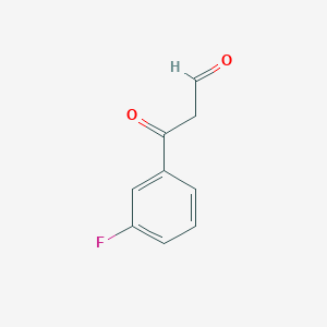 molecular formula C9H7FO2 B12122277 3-(3-Fluorophenyl)-3-oxopropanal 