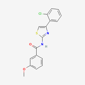 N-[4-(2-chlorophenyl)-1,3-thiazol-2-yl]-3-methoxybenzamide