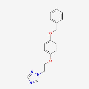 molecular formula C17H17N3O2 B1212233 1-[2-(4-苯甲氧基苯氧基)乙基]-1,2,4-三唑 CAS No. 88670-77-3