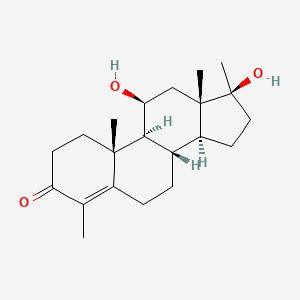 molecular formula C21H32O3 B1212235 4,17alpha-Dimethyl-11beta-hydroxytestosterone CAS No. 7153-88-0