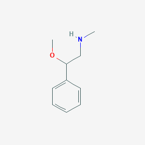 molecular formula C10H15NO B12122405 Benzeneethanamine, beta-methoxy-N-methyl- CAS No. 104338-27-4