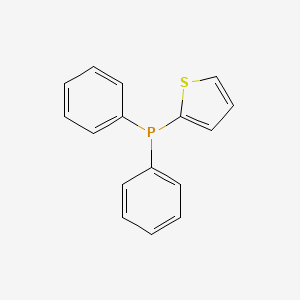 molecular formula C16H13PS B12122413 Phosphine, diphenyl-2-thienyl- CAS No. 61157-16-2