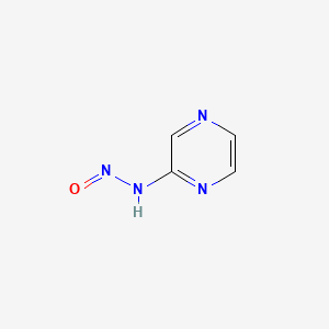 molecular formula C4H4N4O B1212243 Pyrazine diazohydroxide CAS No. 103829-56-7