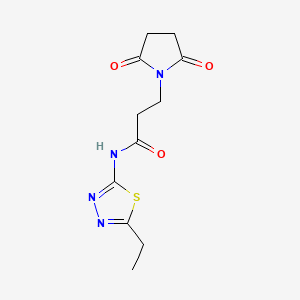 3-(2,5-dioxopyrrolidin-1-yl)-N-(5-ethyl-1,3,4-thiadiazol-2-yl)propanamide