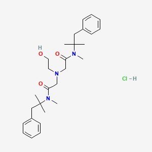 molecular formula C28H42ClN3O3 B1212250 Oxethazaine hydrochloride CAS No. 13930-31-9