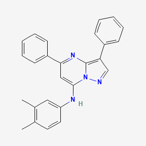 N-(3,4-dimethylphenyl)-3,5-diphenylpyrazolo[1,5-a]pyrimidin-7-amine