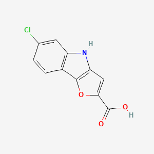 6-chloro-4H-furo[3,2-b]indole-2-carboxylic acid