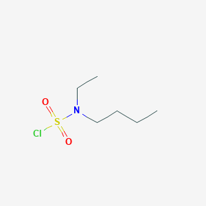 molecular formula C6H14ClNO2S B12122575 Butyl ethyl sulfamoyl chloride 