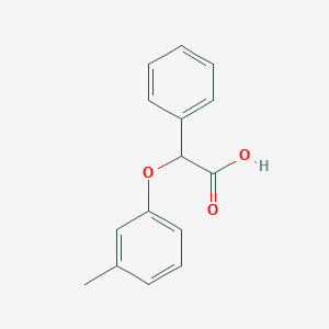 Benzeneacetic acid, alpha-(3-methylphenoxy)-