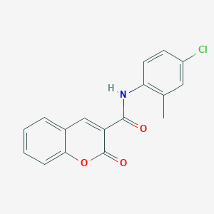 molecular formula C17H12ClNO3 B12122687 N-(4-chloro-2-methylphenyl)(2-oxochromen-3-yl)carboxamide 