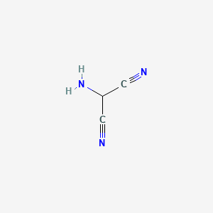 molecular formula C3H3N3 B1212270 氨基丙二腈 CAS No. 5181-05-5