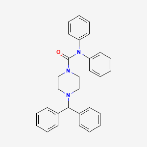 [4-(diphenylmethyl)piperazinyl]-N,N-dibenzamide