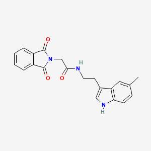 2-(1,3-dioxo-1,3-dihydro-2H-isoindol-2-yl)-N-[2-(5-methyl-1H-indol-3-yl)ethyl]acetamide