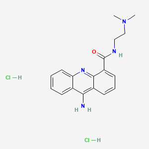 4-Acridinecarboxamide, 9-amino-N-(2-(dimethylamino)ethyl)-, dihydrochloride