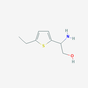 molecular formula C8H13NOS B12122838 2-Amino-2-(5-ethyl-thiophen-2-yl)-ethanol 