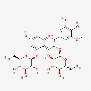 molecular formula C29H35O17+ B1212287 马尔维丁-3,5-二葡萄糖苷 