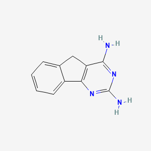 molecular formula C11H10N4 B12122876 5H-Indeno[1,2-d]pyrimidine-2,4-diamine CAS No. 95140-64-0