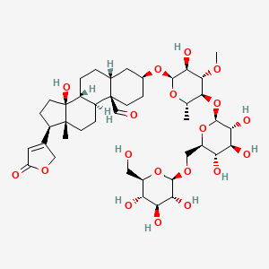 molecular formula C42H64O19 B1212288 Thevetin A CAS No. 37933-66-7