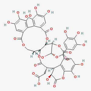 molecular formula C41H30O27 B1212293 Chebulagic acid 