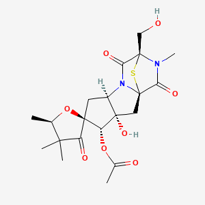 molecular formula C20H26N2O8S B1212294 Sirodesmin H CAS No. 64542-78-5