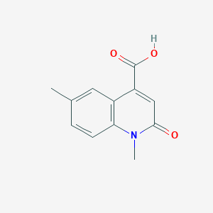 molecular formula C12H11NO3 B12122976 1,6-Dimethyl-2-oxo-1,2-dihydro-quinoline-4-carboxylic acid 