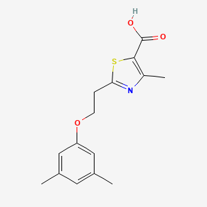 5-Thiazolecarboxylic acid, 2-[2-(3,5-dimethylphenoxy)ethyl]-4-methyl-