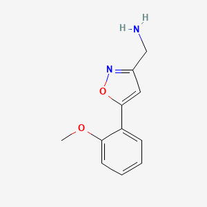 (5-(2-Methoxyphenyl)isoxazol-3-yl)methanamine