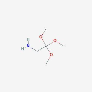 molecular formula C5H13NO3 B12123129 2,2,2-Trimethoxyethanamine 