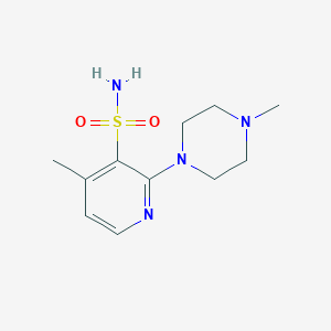 molecular formula C11H18N4O2S B12123263 n-Methyl-2-(4-methylpiperazin-1-yl)pyridine-3-sulfonamide 