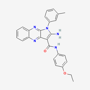 2-amino-N-(4-ethoxyphenyl)-1-(3-methylphenyl)-1H-pyrrolo[2,3-b]quinoxaline-3-carboxamide