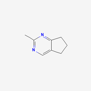 molecular formula C8H10N2 B1212330 2-methyl-6,7-dihydro-5h-cyclopenta[d]pyrimidine CAS No. 36274-29-0