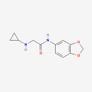 N-(Benzo[d][1,3]dioxol-5-yl)-2-(cyclopropylamino)acetamide