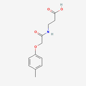 molecular formula C12H15NO4 B12123303 3-(2-(p-Tolyloxy)acetamido)propanoic acid 