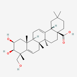 molecular formula C30H46O5 B1212331 Bassic acid CAS No. 465-01-0