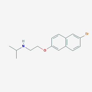 molecular formula C15H18BrNO B12123329 {2-[(6-Bromonaphthalen-2-yl)oxy]ethyl}(propan-2-yl)amine 