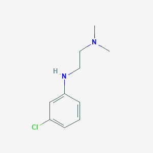 molecular formula C10H15ClN2 B12123380 N'-(3-Chloro-phenyl)-N,N-dimethyl-ethane-1,2-diamine 