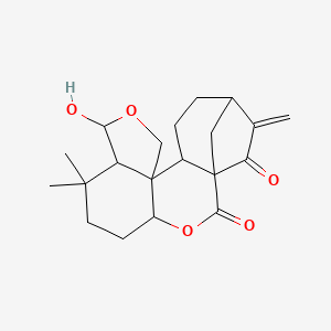 molecular formula C20H26O5 B1212340 (-)-Isodocarpin 