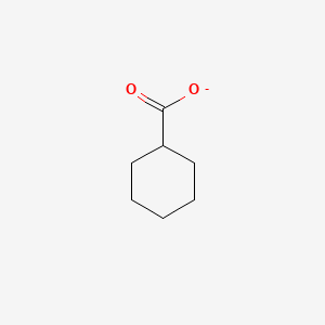 molecular formula C7H11O2- B1212342 Cyclohexanecarboxylate CAS No. 3198-23-0
